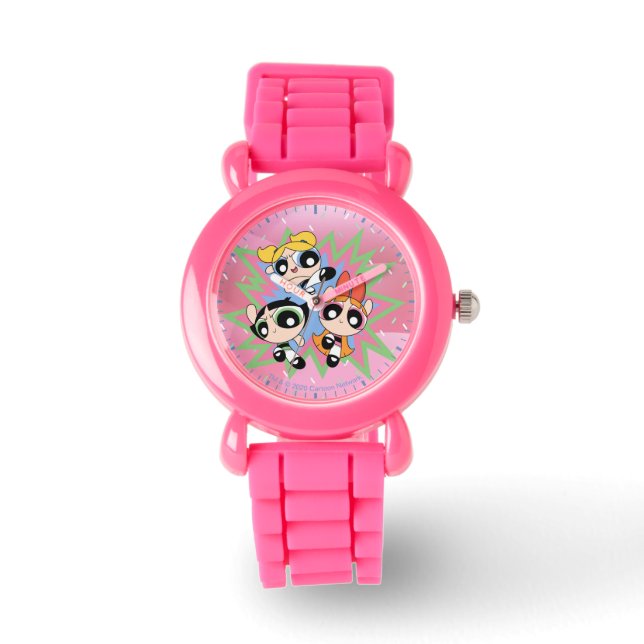 Powerpuff Girls Powfactor Horloge (Voorkant)