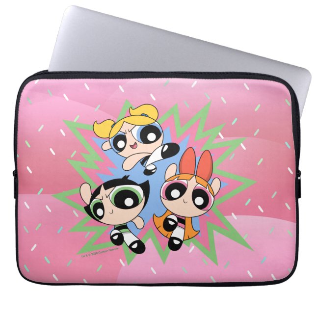 Powerpuff Girls Powfactor Laptop Sleeve (Voorkant)