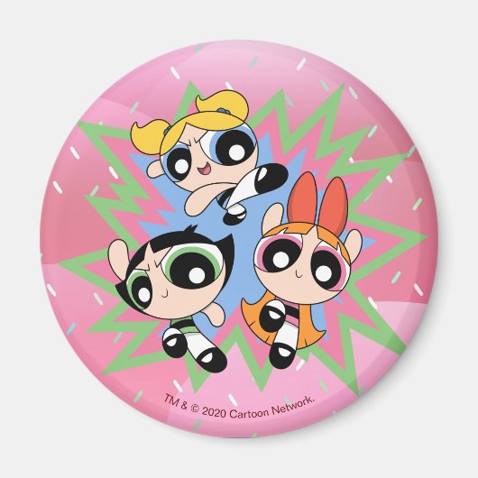 Powerpuff Girls Powfactor Magneet (Voorkant)