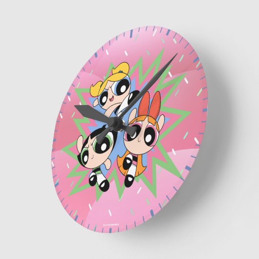 Powerpuff Girls Powfactor Ronde Klok (Hoek)