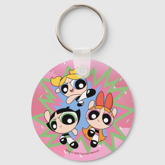 Powerpuff Girls Powfactor Sleutelhanger (Voorkant)