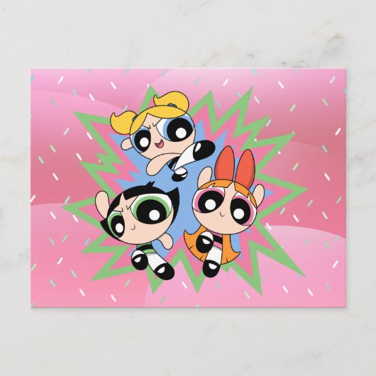 Powerpuff Girls Powfactor Uitnodiging Briefkaart (Voorkant)