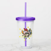 Powerpuff Girls-regel Acryl Drinkbeker (Voorkant)