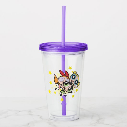 Powerpuff Girls-regel Acryl Drinkbeker (Voorkant)
