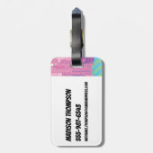 Powerpuff Girls-regel Bagagelabel (Achterkant verticaal)