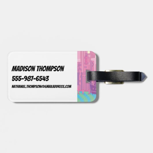 Powerpuff Girls-regel Bagagelabel (Achterkant horizontaal)