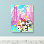 Powerpuff Girls-regel Canvas Afdruk (Insitu (Houten vloer))