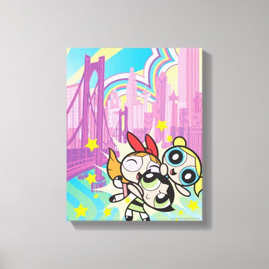 Powerpuff Girls-regel Canvas Afdruk (Voorkant)