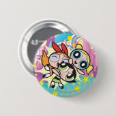 Powerpuff Girls-regel Ronde Button 5,7 Cm (Voorkant /achterkant)