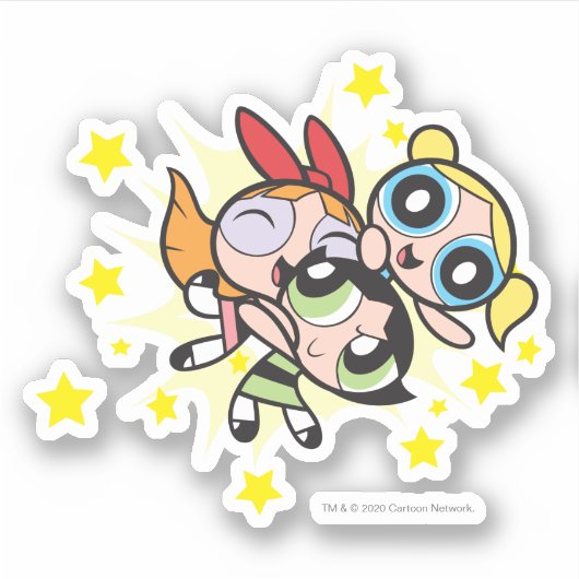 Powerpuff Girls-regel Sticker (Voorkant)