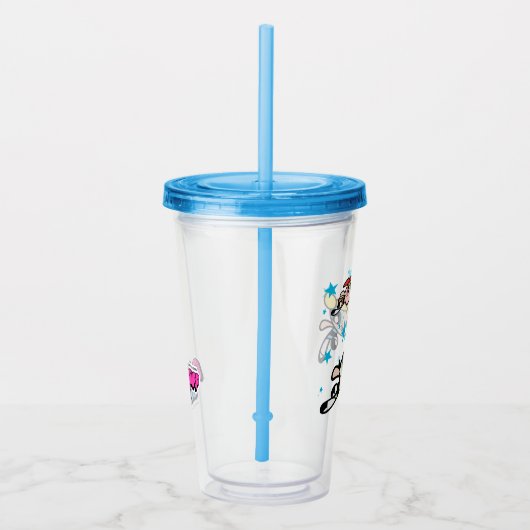 Powerpuff Girls Star Pattern Acryl Drinkbeker (Rechts)