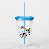 Powerpuff Girls Star Pattern Acryl Drinkbeker (Voorkant)