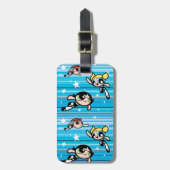 Powerpuff Girls Star Pattern Bagagelabel (Voorkant verticaal)
