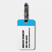 Powerpuff Girls Star Pattern Bagagelabel (Achterkant verticaal)