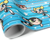 Powerpuff Girls Star Pattern Cadeaupapier (Rol Hoek)
