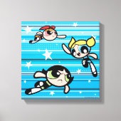 Powerpuff Girls Star Pattern Canvas Afdruk (Voorkant)