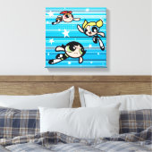 Powerpuff Girls Star Pattern Canvas Afdruk (Insitu (Slaapkamer))
