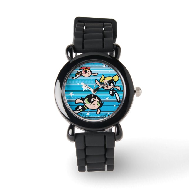Powerpuff Girls Star Pattern Horloge (Voorkant)