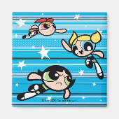 Powerpuff Girls Star Pattern Magneet (Voorkant)