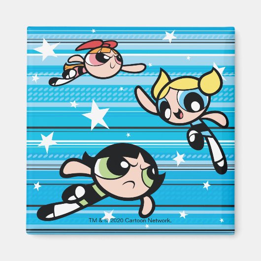 Powerpuff Girls Star Pattern Magneet (Voorkant)