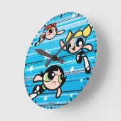 Powerpuff Girls Star Pattern Ronde Klok (Hoek)