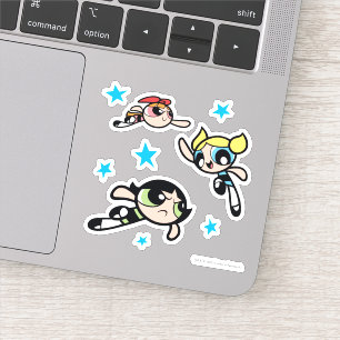 Powerpuff Girls Star Pattern Sticker