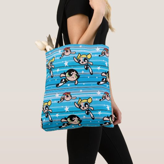 Powerpuff Girls Star Pattern Tote Bag (Dichtbij)