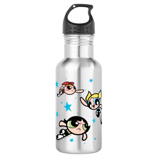 Powerpuff Girls Star Pattern Waterfles (Voorkant)
