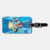 Powerpuff Girls starten in de lucht Bagagelabel (Voorkant horizontaal)