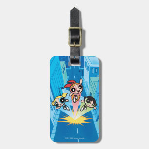 Powerpuff Girls starten in de lucht Bagagelabel