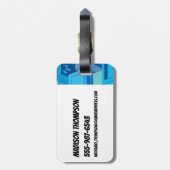 Powerpuff Girls starten in de lucht Bagagelabel (Achterkant verticaal)