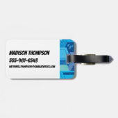 Powerpuff Girls starten in de lucht Bagagelabel (Achterkant horizontaal)