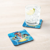 Powerpuff Girls starten in de lucht Bier Onderzetter (Rechterzijde)