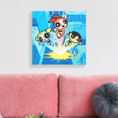 Powerpuff Girls starten in de lucht Canvas Afdruk (Insitu (Woonkamer))