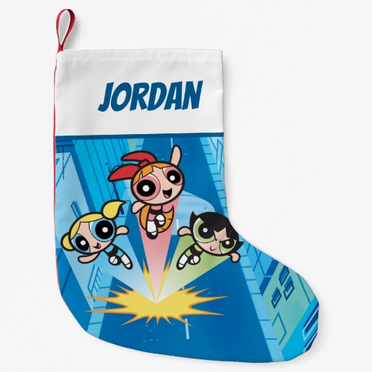 Powerpuff Girls starten in de lucht Kleine Kerstsok (Voorkant)
