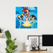 Powerpuff Girls starten in de lucht Poster (Thuiskantoor)