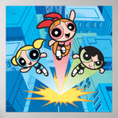 Powerpuff Girls starten in de lucht Poster (Voorkant)