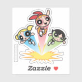 Powerpuff Girls starten in de lucht Sticker (Vel)
