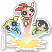 Powerpuff Girls starten in de lucht Sticker (Voorkant)