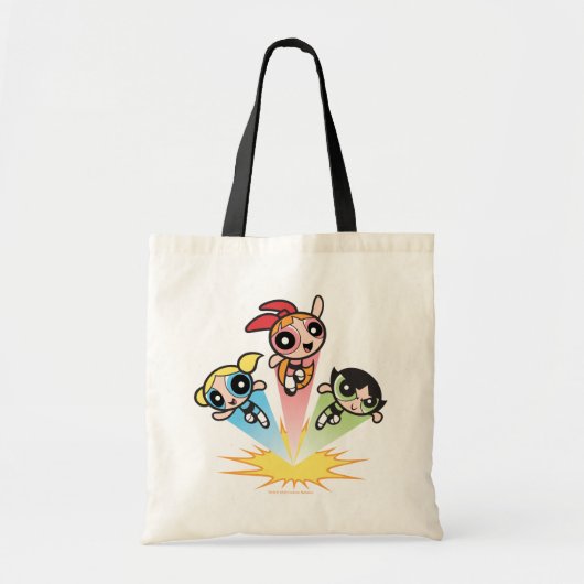 Powerpuff Girls starten in de lucht Tote Bag (Voorkant)