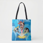 Powerpuff Girls starten in de lucht Tote Bag (Voorkant)