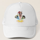Powerpuff Girls starten in de lucht Trucker Pet (Voorkant)
