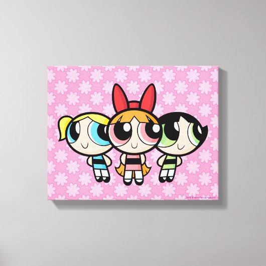 Powerpuff Girls: Suiker, specerijen en alles wat N Canvas Afdruk (Voorkant)