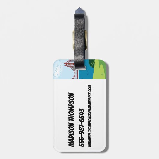 Powerpuff Girls Super Fierce Bagagelabel (Achterkant verticaal)