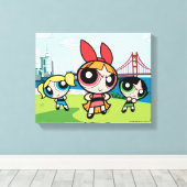 Powerpuff Girls Super Fierce Canvas Afdruk (Insitu (Houten vloer))