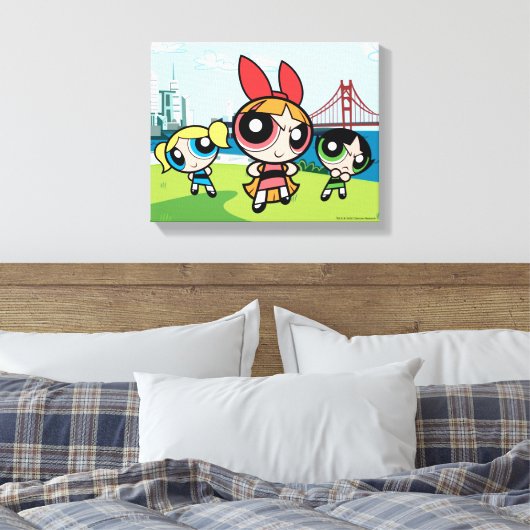 Powerpuff Girls Super Fierce Canvas Afdruk (Insitu (Slaapkamer))