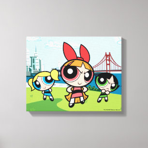 Powerpuff Girls Super Fierce Canvas Afdruk