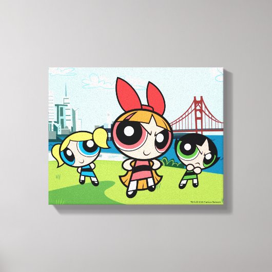 Powerpuff Girls Super Fierce Canvas Afdruk (Voorkant)