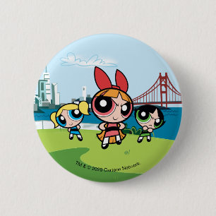 Powerpuff Girls Super Fierce Ronde Button 5,7 Cm