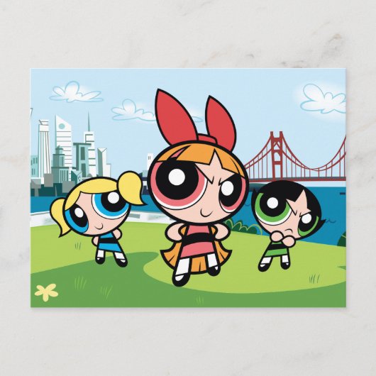 Powerpuff Girls Super Fierce Uitnodiging Briefkaart (Voorkant)